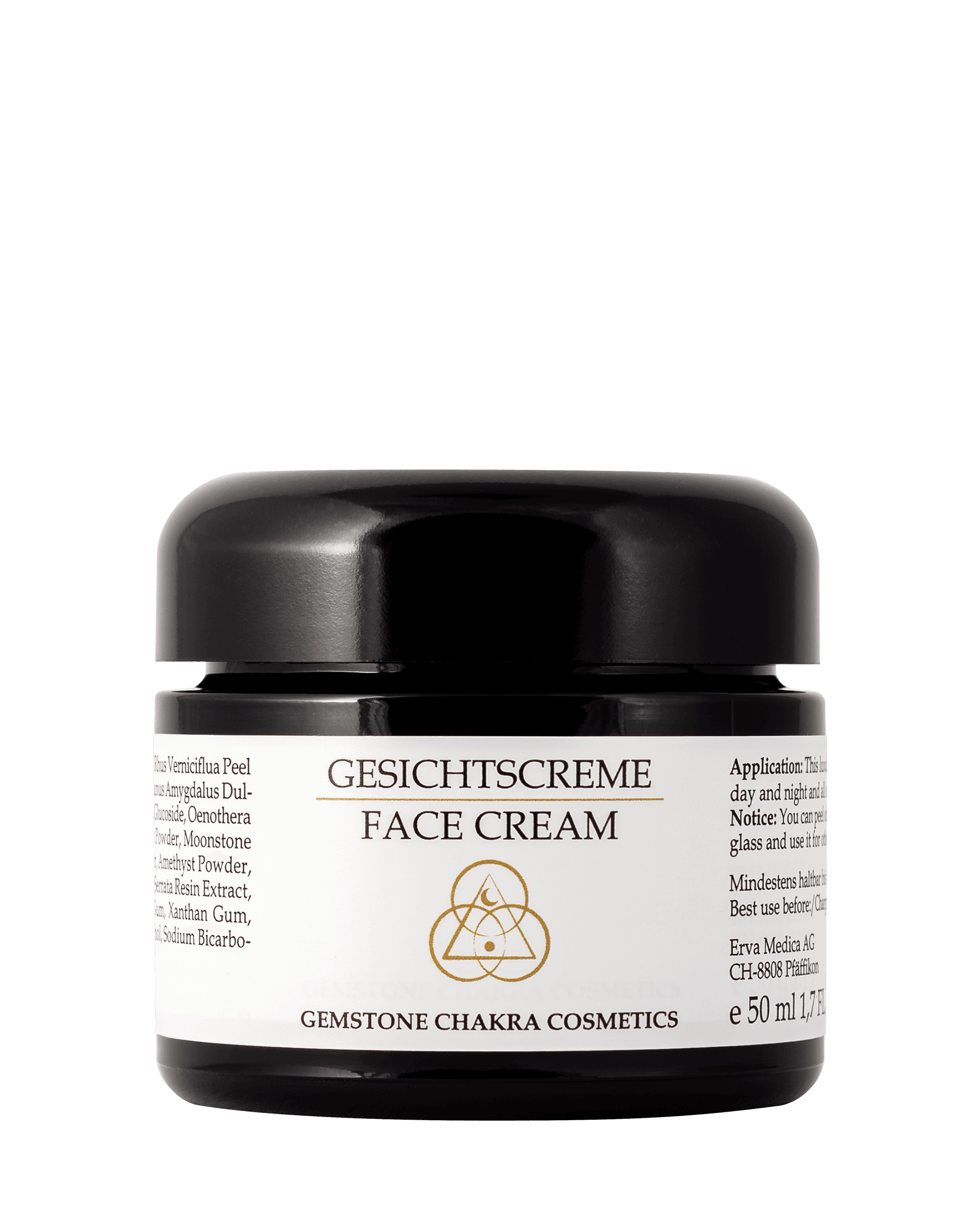 Produktfoto der SeelenLiebe Chakra Kosmetik Gesichtscreme von vorne.