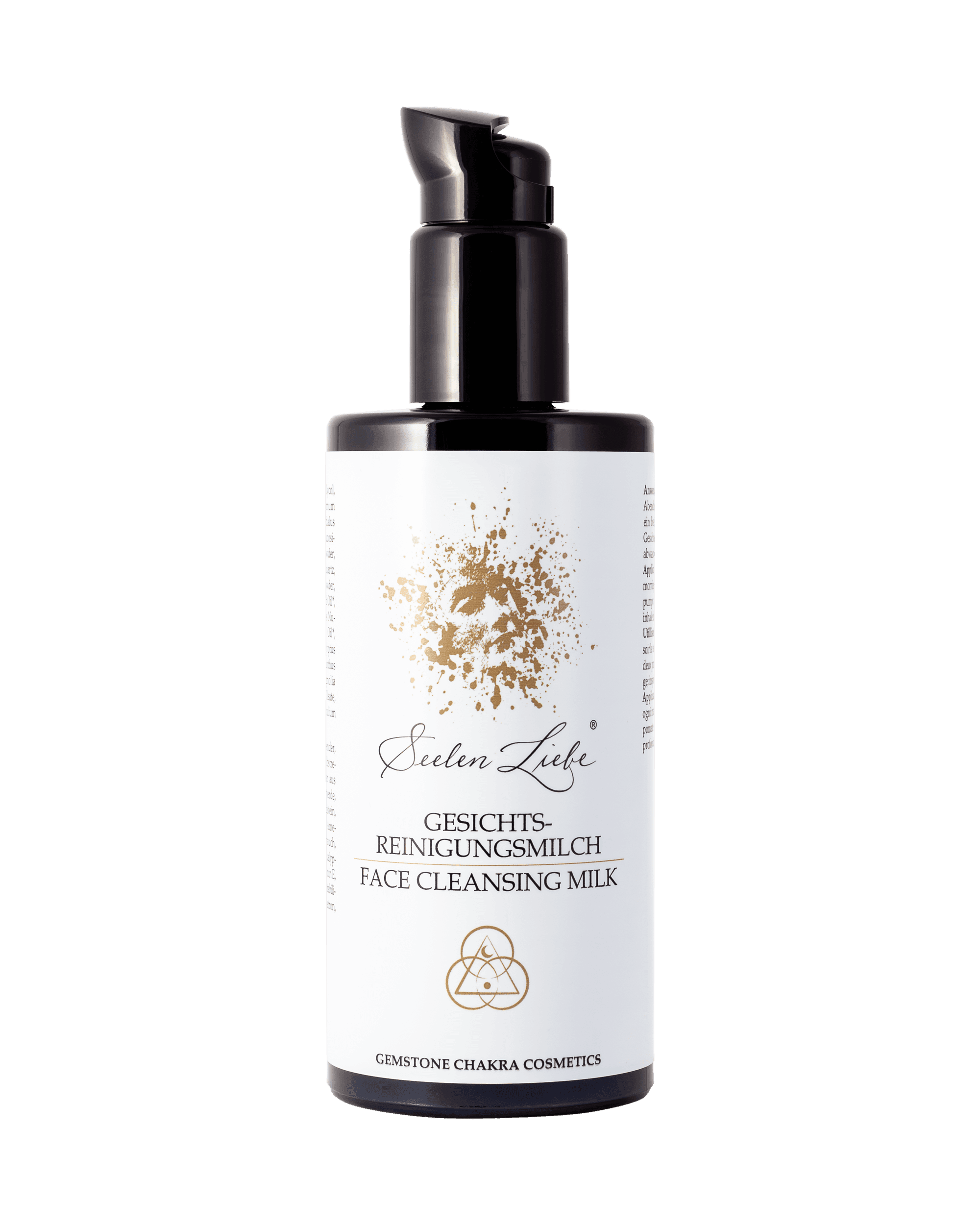 Produktfoto der SeelenLiebe Chakra Kosmetik Gesichts-Reinigungsmilch von vorne.