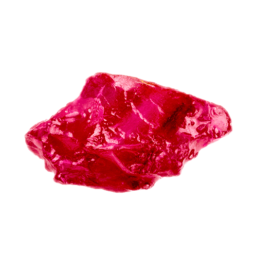 Isoliertes Bild eines Rubin