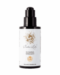 Produktfoto des SeelenLiebe Chakra Kosmetik Öls № 2 Sacral Sensuality von vorne.
