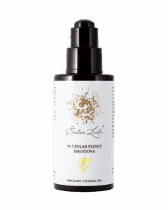 Produktfoto des SeelenLiebe Chakra Kosmetik Öls № 3 Solar Plexus Emotions von vorne.