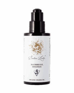 Produktfoto des SeelenLiebe Chakra Kosmetik Öls № 6 Third Eye Intuition von vorne.